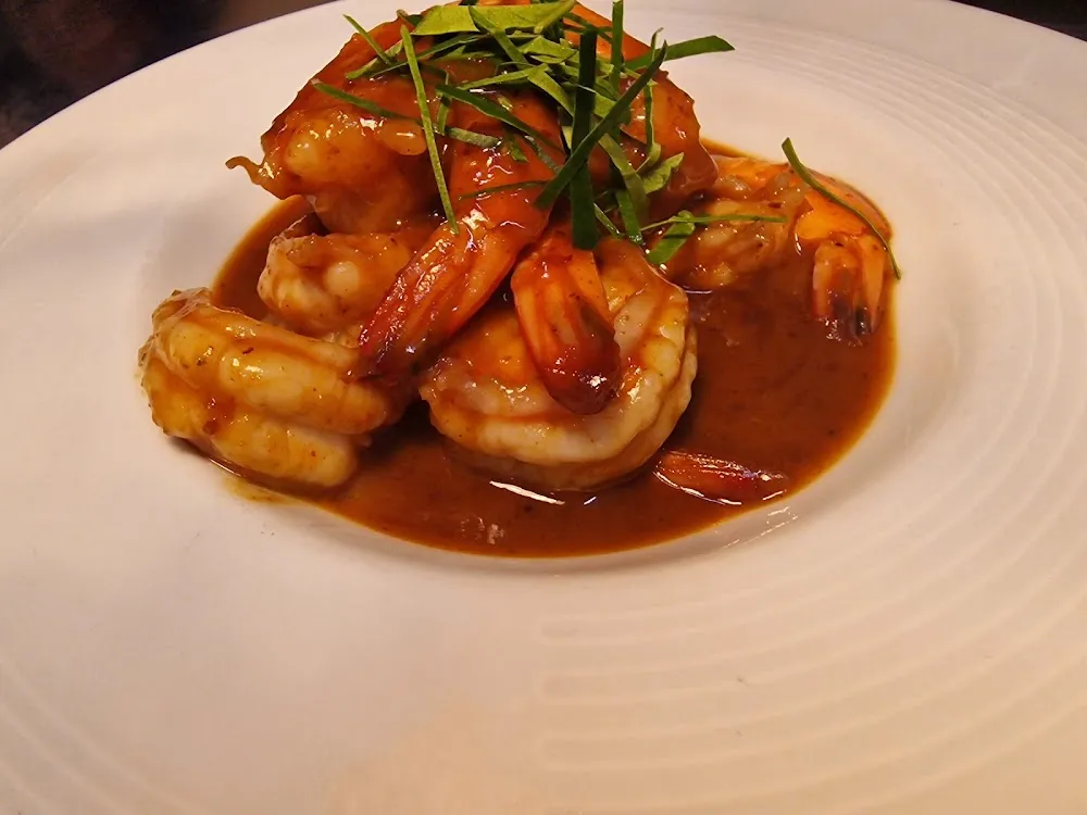 Crevettes Sauce Curry Rouge